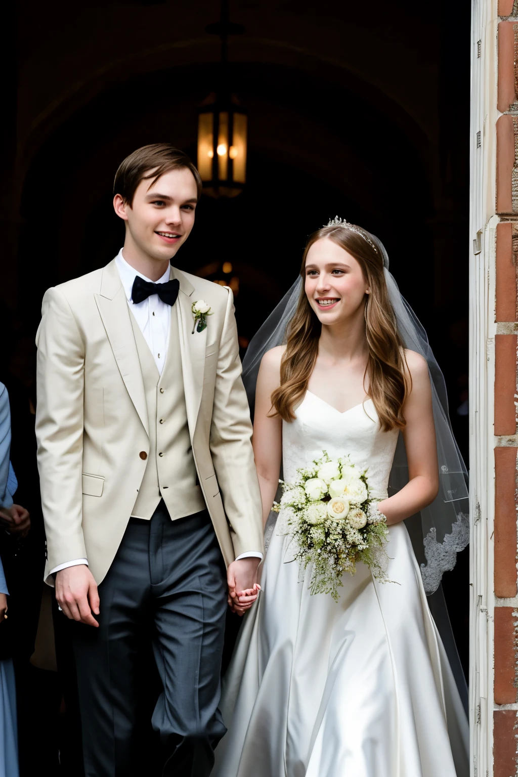 Taissa Farmiga and Nicholas Hoult wedding fotos

