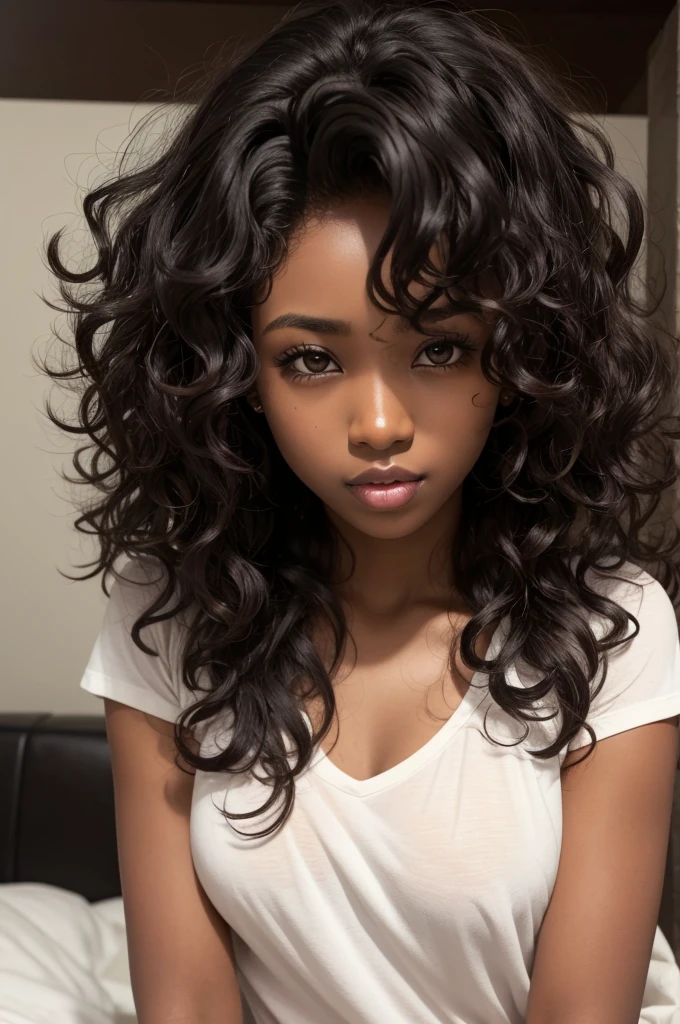 Disgustingly playfully curly hair dark skin