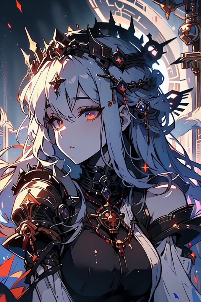 A luminous ethereal deity, the digital ghost of an ancient warrior deity known for its wisdom and power. This striking image is a digital painting, meticulously crafted with vibrant colors and intricate details. The ghost is depicted with shimmering translucent robes flowing around its form, glowing runes adorning its pixelated skin, and eyes that pierce through the screen with a divine gaze. The overall image conveys a sense of awe and reverence, capturing the essence of a mythical being existing in the digital realm.