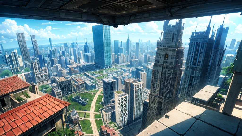 battle scenario. rpg battle. rpg battle map. futuristic city. abandoned city.