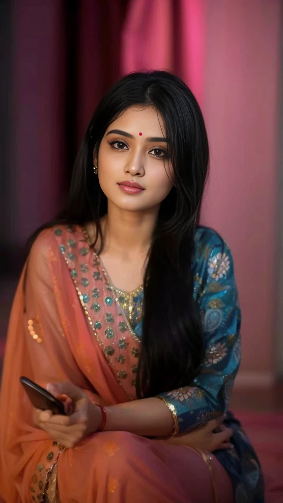 Ek ladki jiske chehre per pyari si muskan hai vah sadak kinare dhire dhire chal rahi hai uske hath mein kutte ka pilla hai