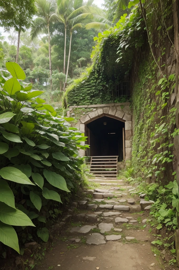Image of pantas written planta mines with the leaves