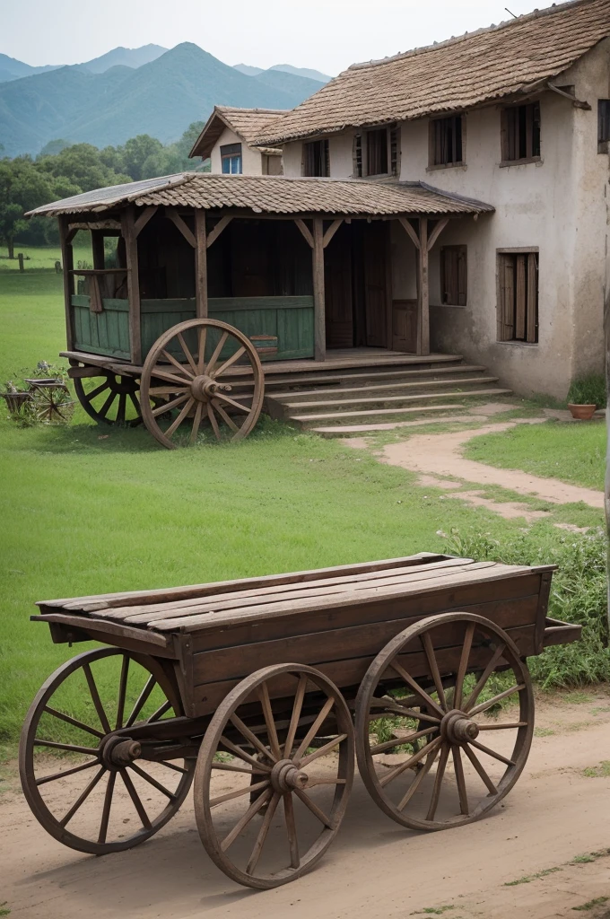 Once upon a time, in a small village, a farmer who owned a very special cart. This wagon was robust and was used to transport all types of cargo.,