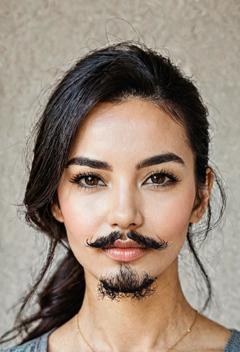 woman with facial hair
