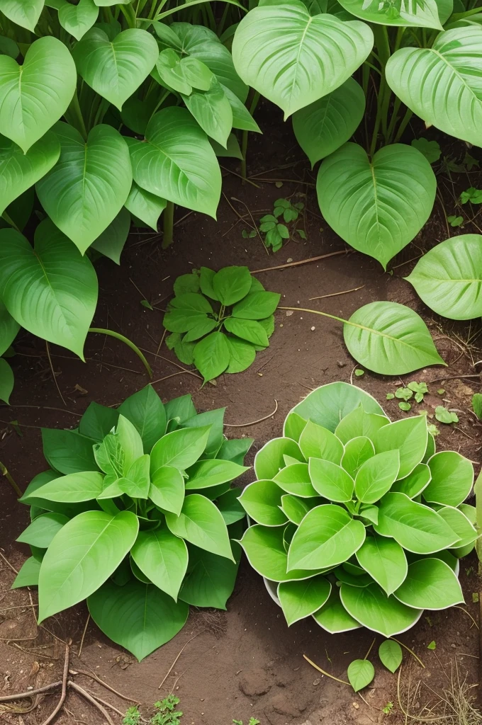 image written mine plants with leaves and some green plants around