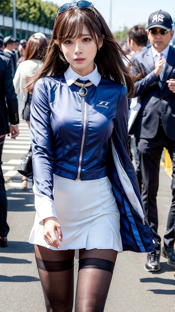 Racing queen suit with open chest、Racing Queen Skirt、Pantyhose
