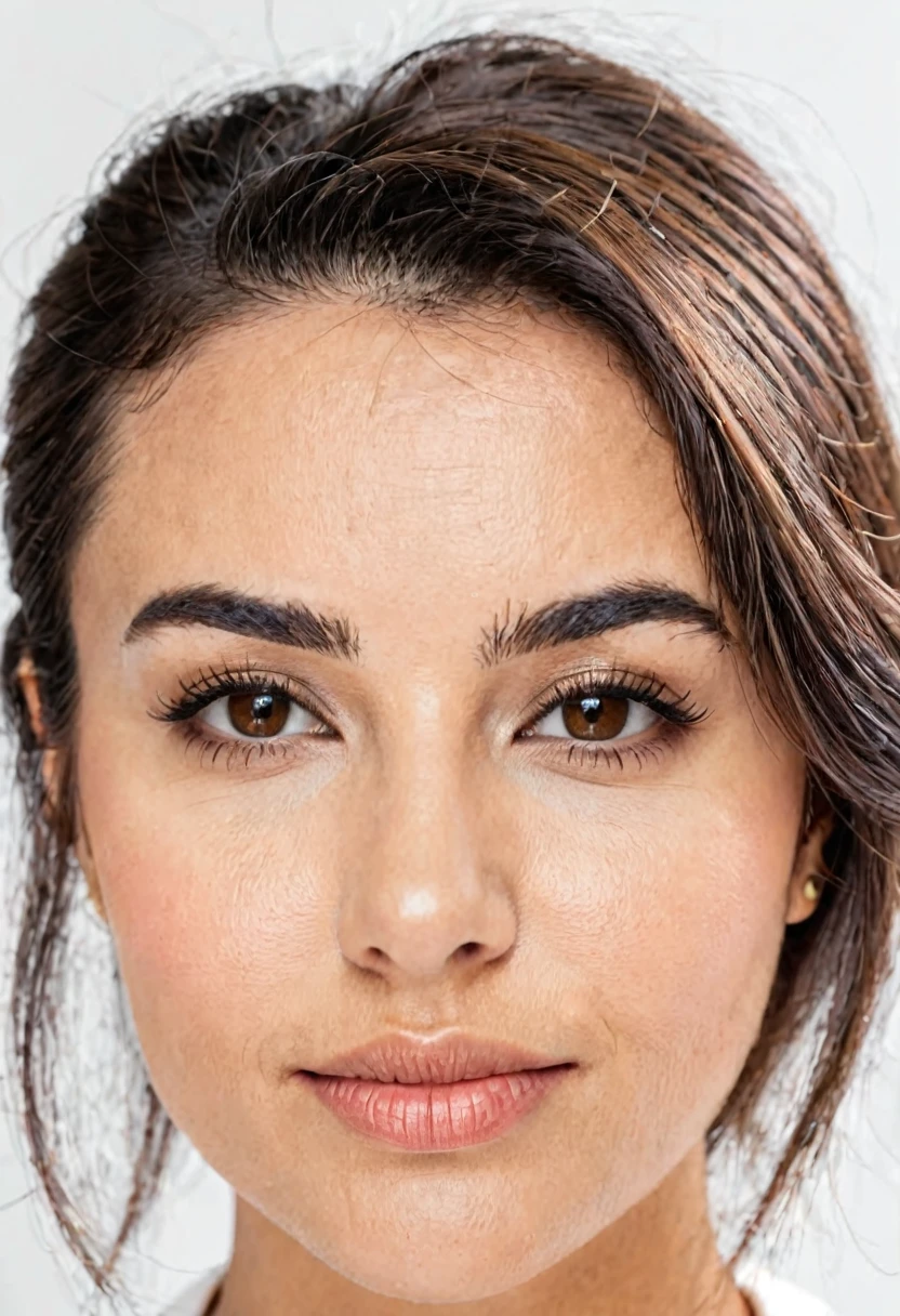 woman with small facial hair growth