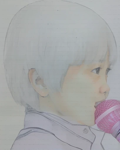 Realistic color photography style、Smiling emphasizes nasolabial folds. Make the chin a little thinner and accentuate the nasolabial folds.、I want it to look more like a color photograph............。3 year old boy, Xu々To、Clearly visible、鼻から口Toかけての深いほうれい線を強調します、Generate left and right dimples、Show me your beautiful smile.。Make your eyes look cute with double eyelids.、Cute singing with a microphone、両方の瞳を綺麗To生成する