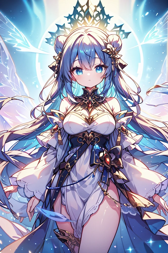 A shimmering holographic arcane pixie, ethereal and delicate, dances across a digital canvas in a mesmerizing display of light and color. This concept art painting captures her intricate wings, glowing with an otherworldly luminescence, and her glittering, translucent form. The intricate details and vibrant hues bring this magical being to life, drawing viewers into a whimsical and enchanting world of fantasy. Each stroke and pixel in this high-resolution image showcases the artist's skill and creativity, making it a truly captivating and immersive piece of digital art.