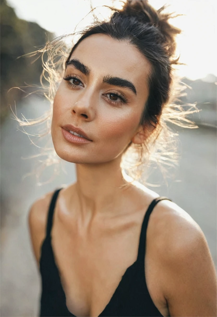 woman with a small growing beard