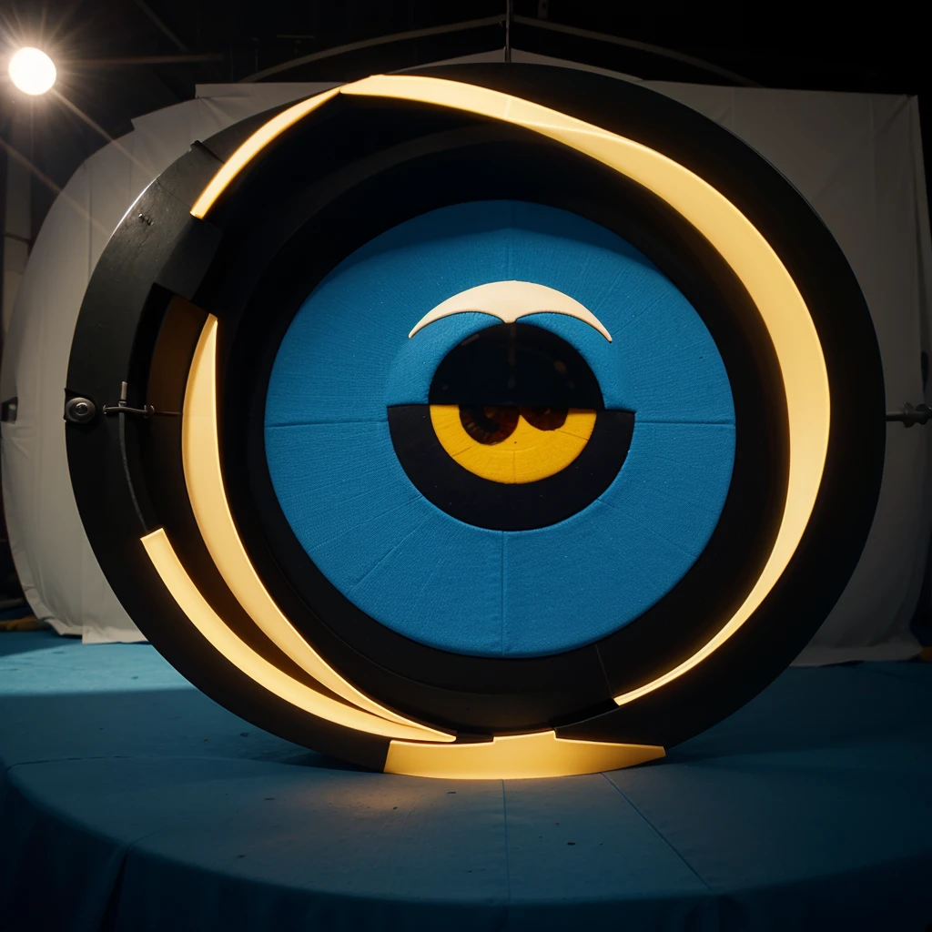 Create an animated circular minions logo