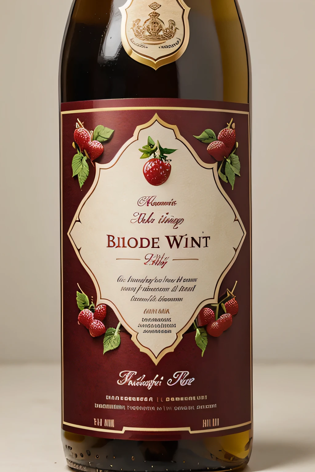 HIGH QUALITY FRUIT WINE LABEL