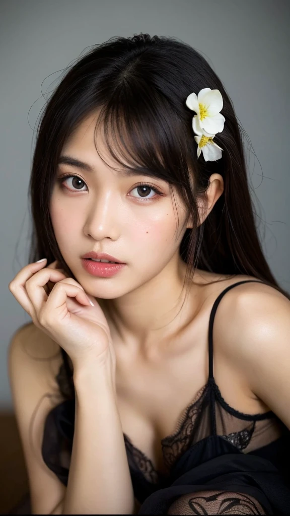 ((best quality)), ((masterpiece)), (detailed), perfect face of indonesian in lingerie 
