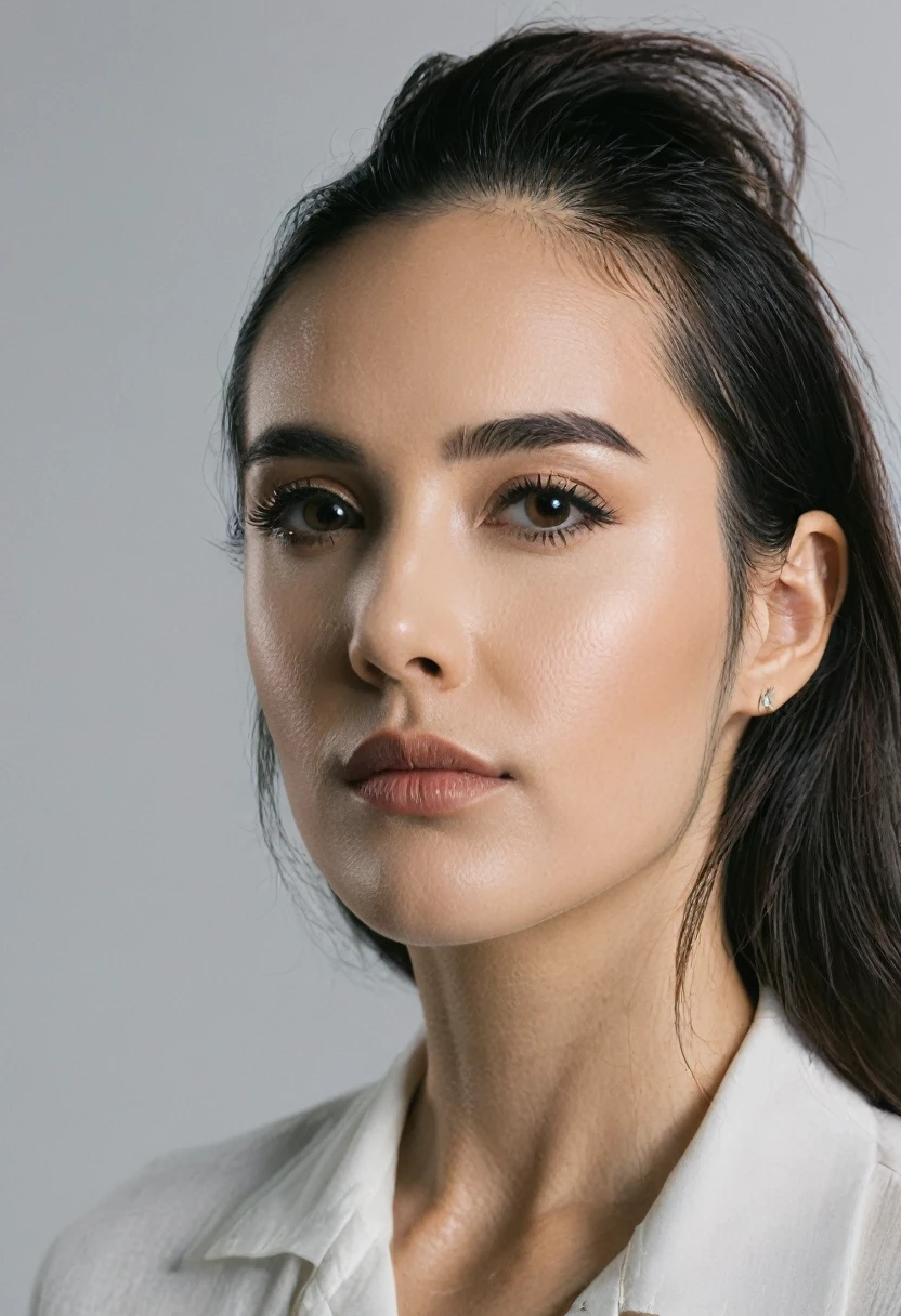 woman with side whiskers beard