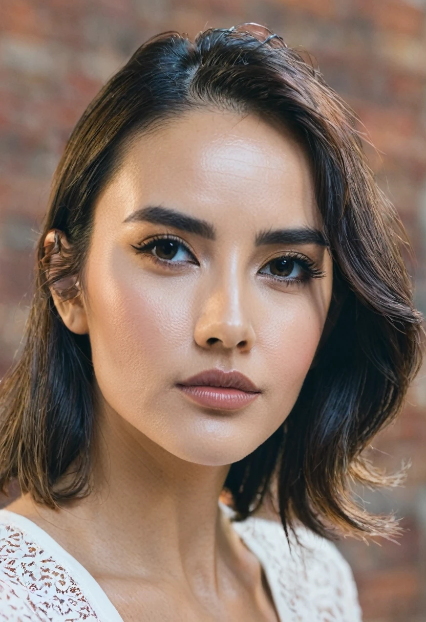 woman with side whiskers beard
