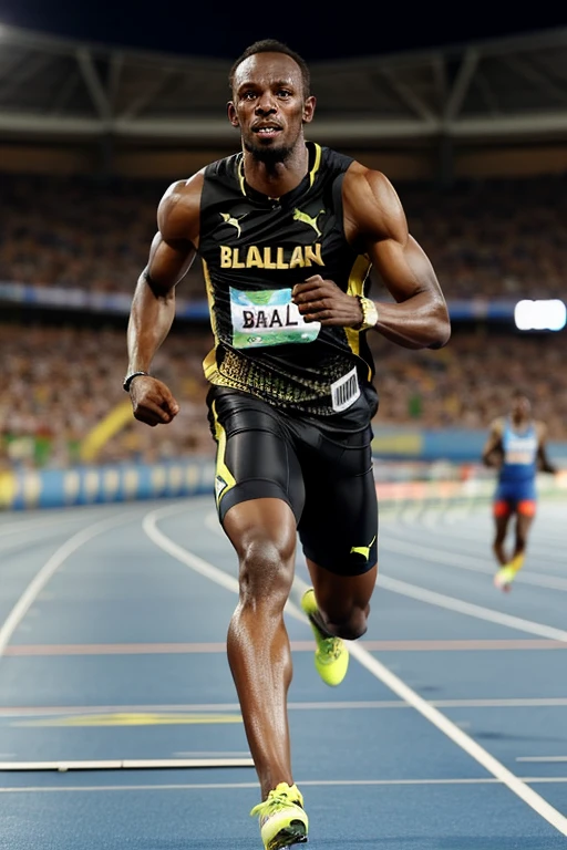 Black Track and field athlete Usain Bolt
