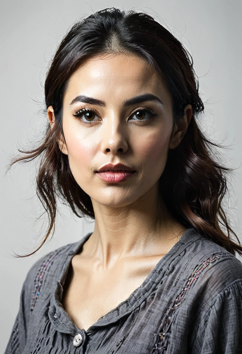 woman with side whiskers beard