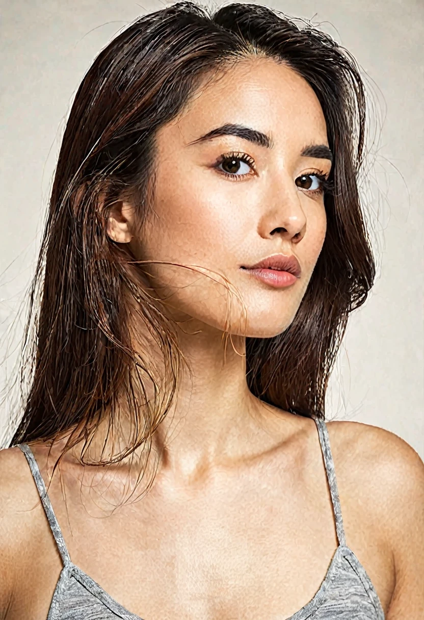 woman with side whiskers beard