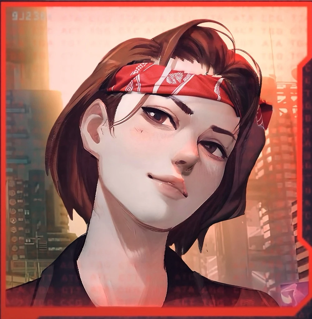 Red patterned bandana