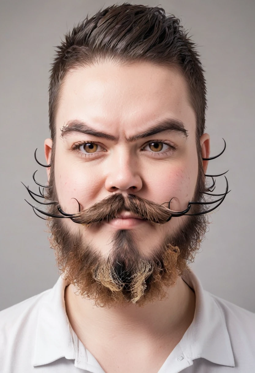 woman with side whiskers beard