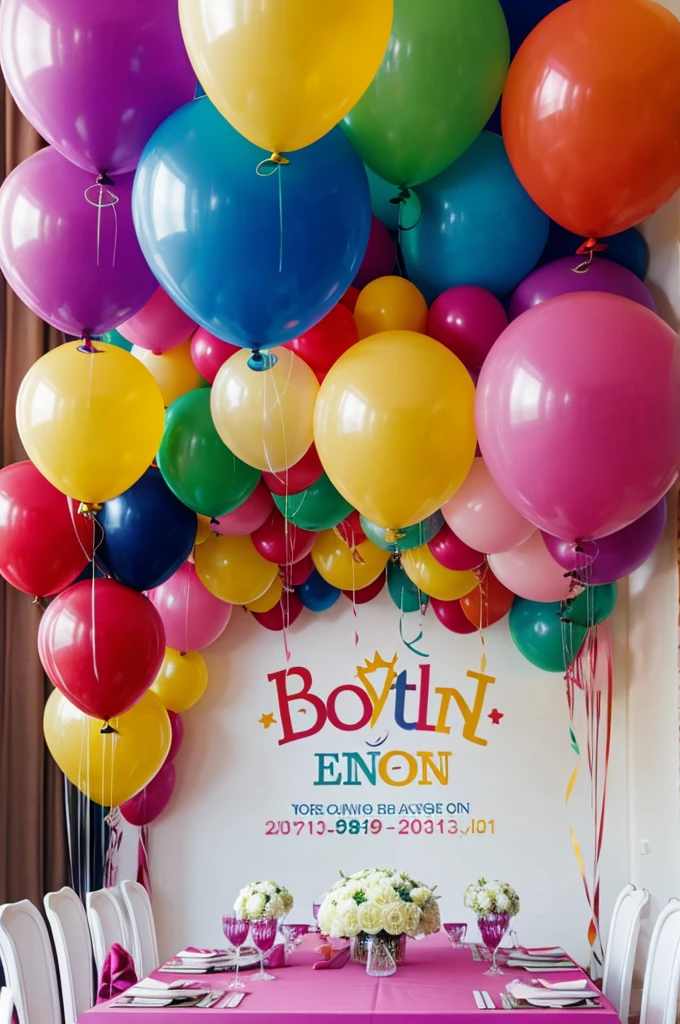 Balloon decoration logos for events