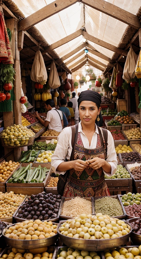 a picture of the traditional market in marrakech morocco