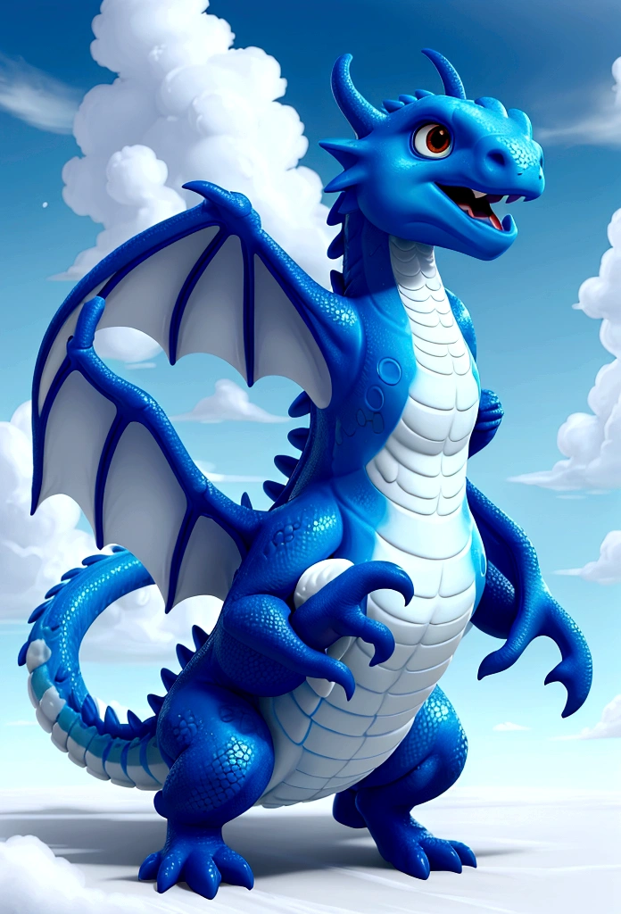 flag、masterpiece、(White background:1)、Blue Japanese dragon surrounded by white clouds、god々々Halo、Wind、god々、Long undulating body、overbite、Upper body、Fantastic、god話、high quality、Very detailed、masterpiece、amazing、Particle Effects、Dynamic Effects　Dragon without wings