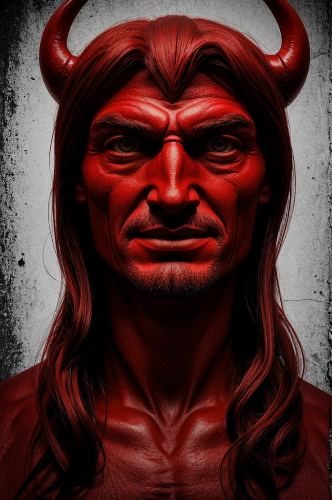 The red devil with Jesus face
