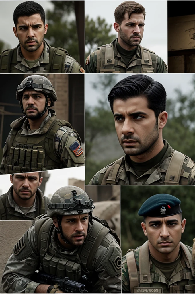 Collage comparing Fury with rescuing soldier Rayan 