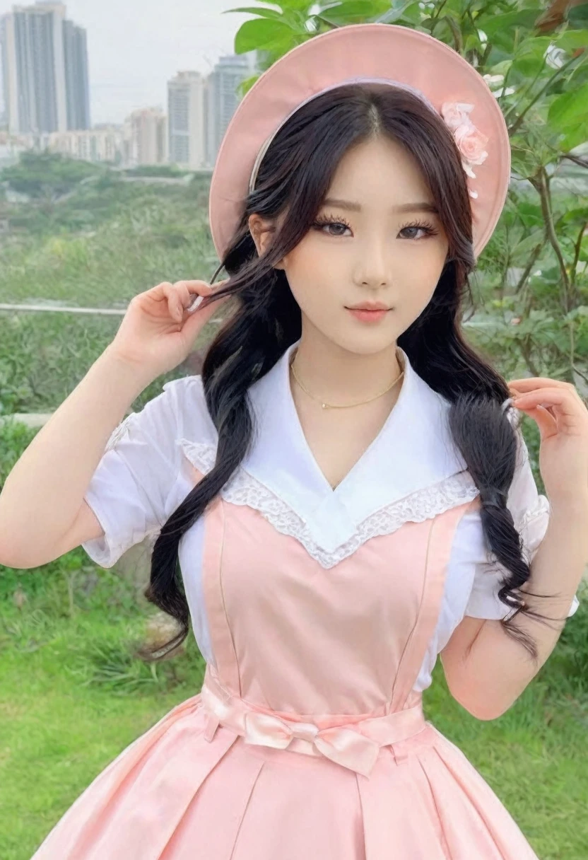 (best high quality:1.5), obra de arte, (8k), extremely detailed, (High details:1.4), Solo, ((Go Youn-jung)), (((24 year old Korean Ulzzang female))), (cosplay), BREAK, (Photo/medium)/