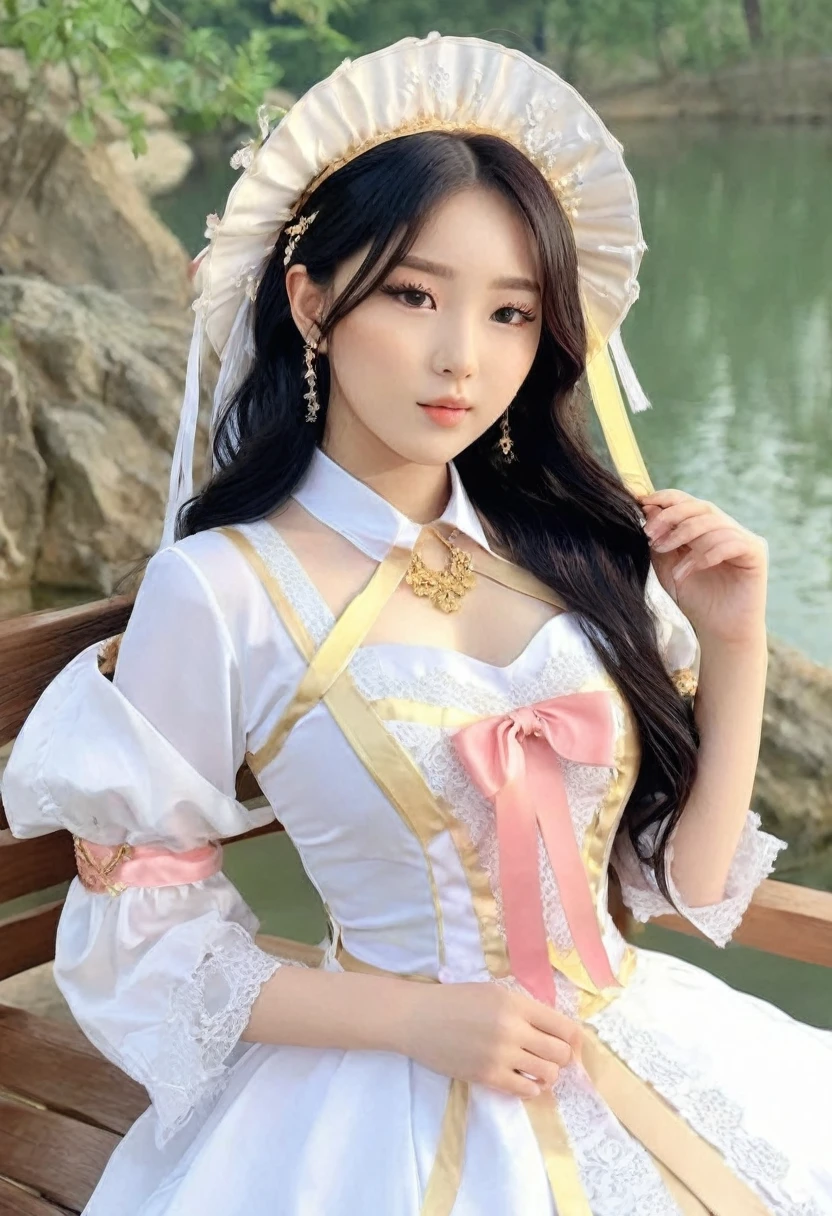 (best high quality:1.5), obra de arte, (8k), extremely detailed, (High details:1.4), Solo, ((Go Youn-jung)), (((24 year old Korean Ulzzang female))), (cosplay), BREAK, (Photo/medium)/