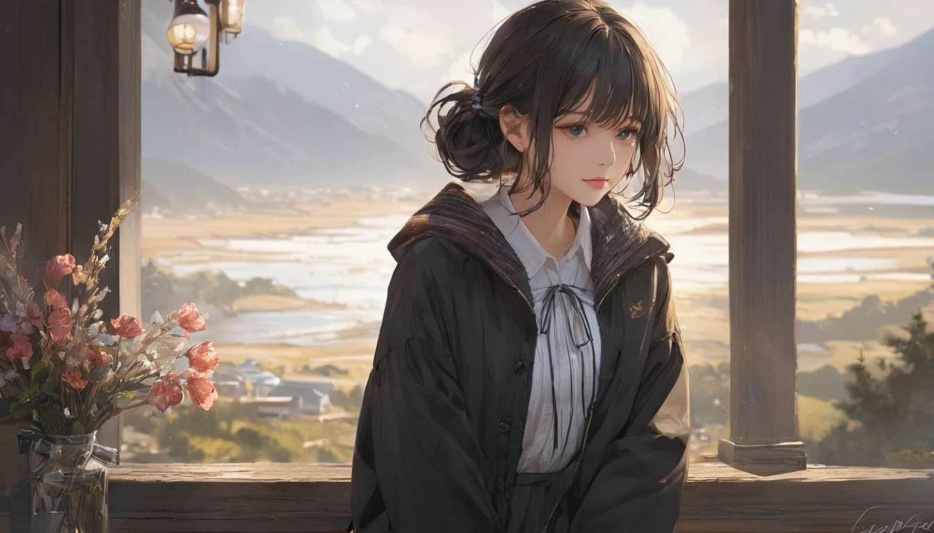 (masterpiece, Highest quality:1.2), One girl, alone