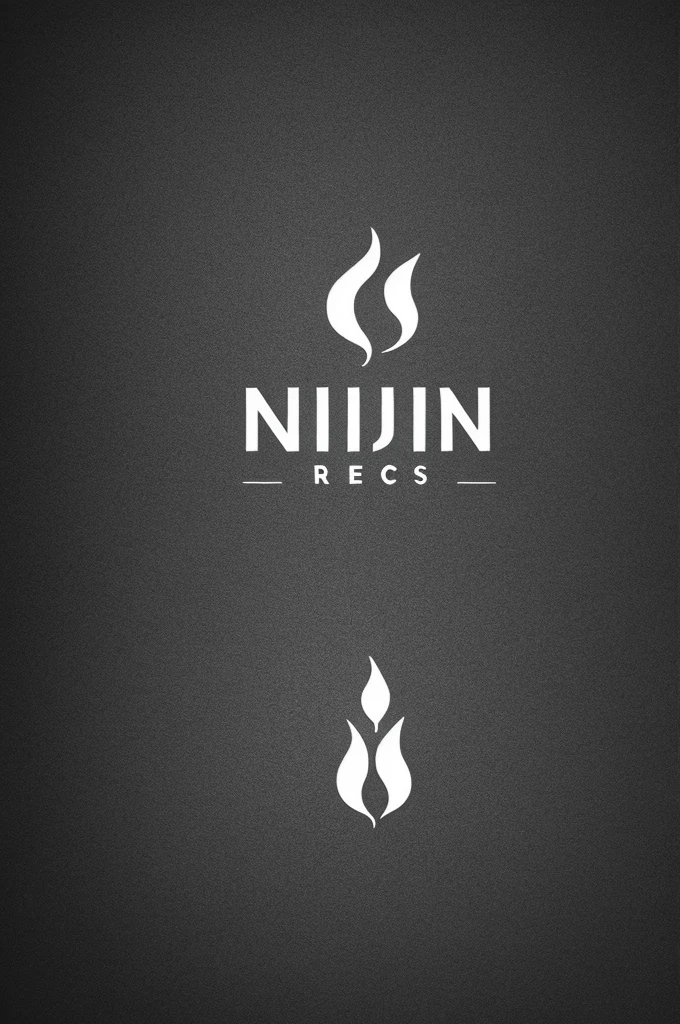 Minimalist logo for an Indian restaurant in black and white