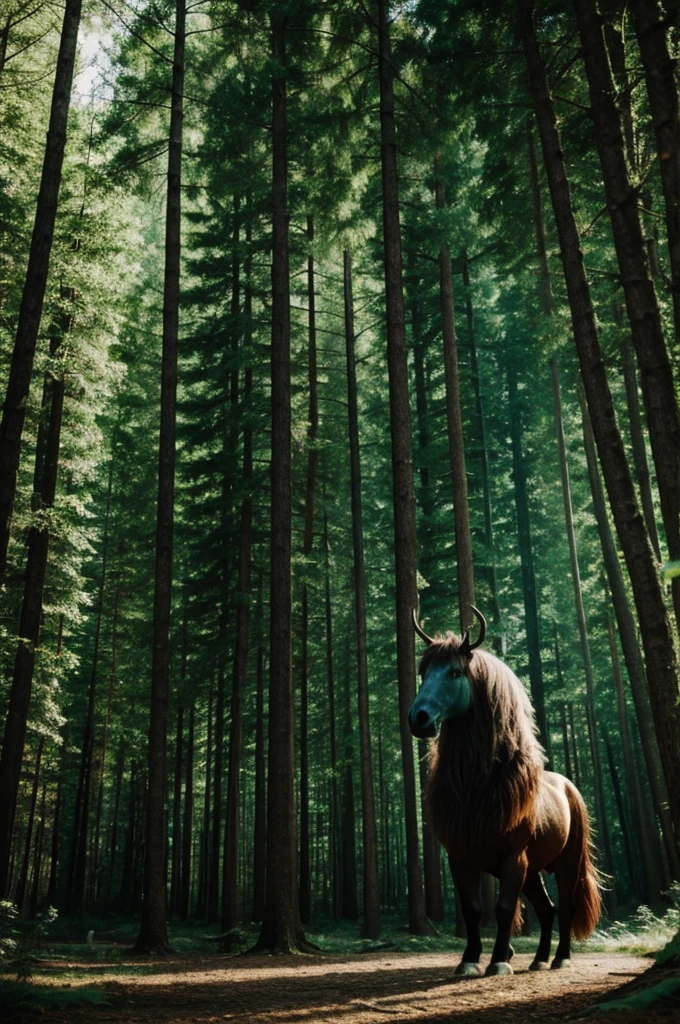 Magical creature in the forest