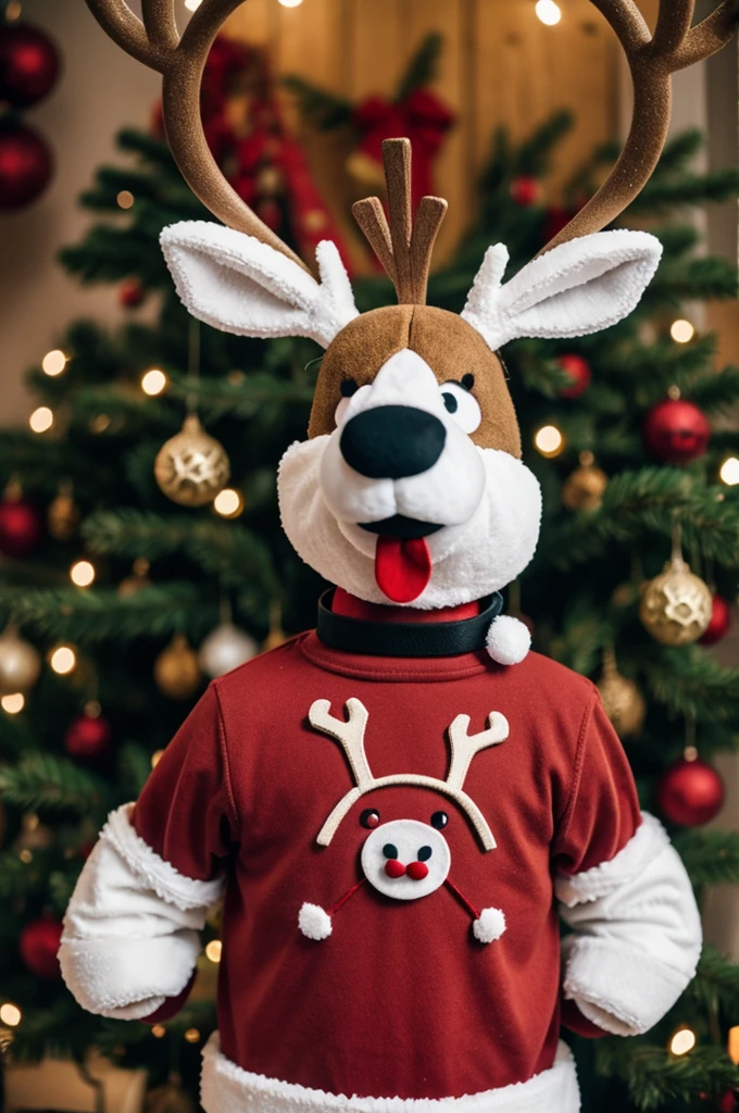 Angry reindeer logo