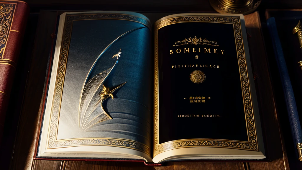 Highest quality、Leather bound book、Story cover、Fantasy、