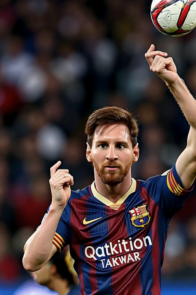 Messi dressed as an iroman