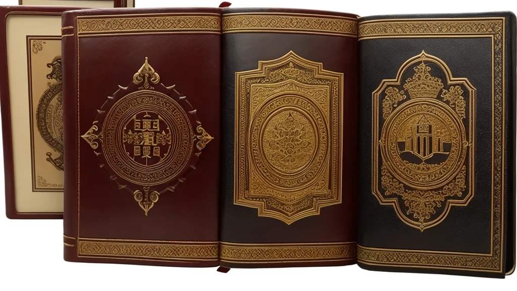 Highest quality、Leather bound book、Story cover、Fantasy、