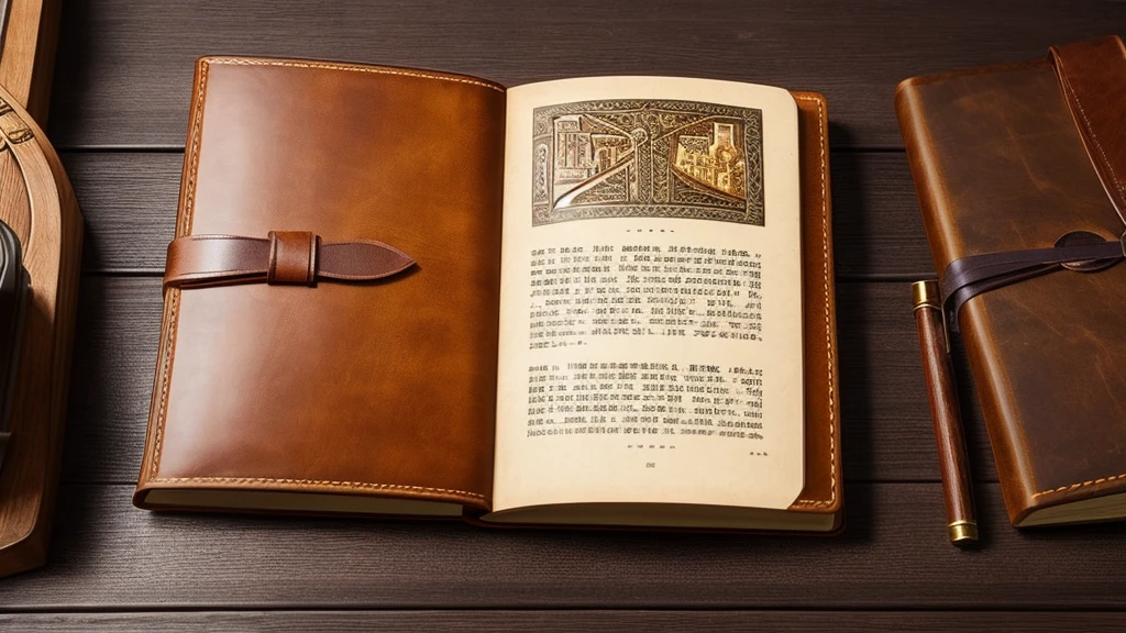 Highest quality、Leather bound book、Story cover、Fantasy、