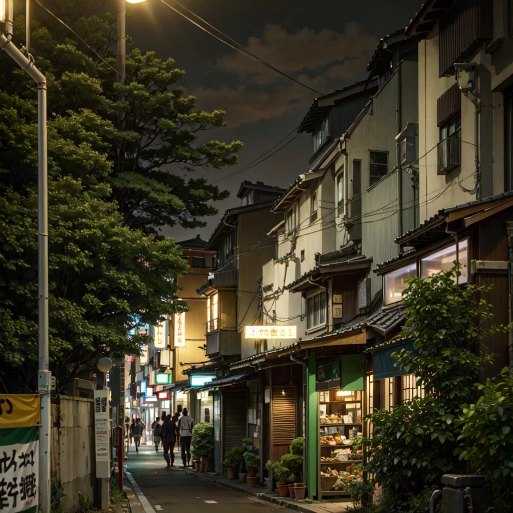 there is a street with a lot of signs on it, quiet tokyo alley at night, japanese street, japanese neighborhood, in a japanese town at night, tokyo alleyway, in the streets of tokyo, tokyo street, cyberpunk streets in japan, tokyo - esque town, japanese city at night, street night, in narrow tokyo alleyway, in tokyo at night, japanese downtown