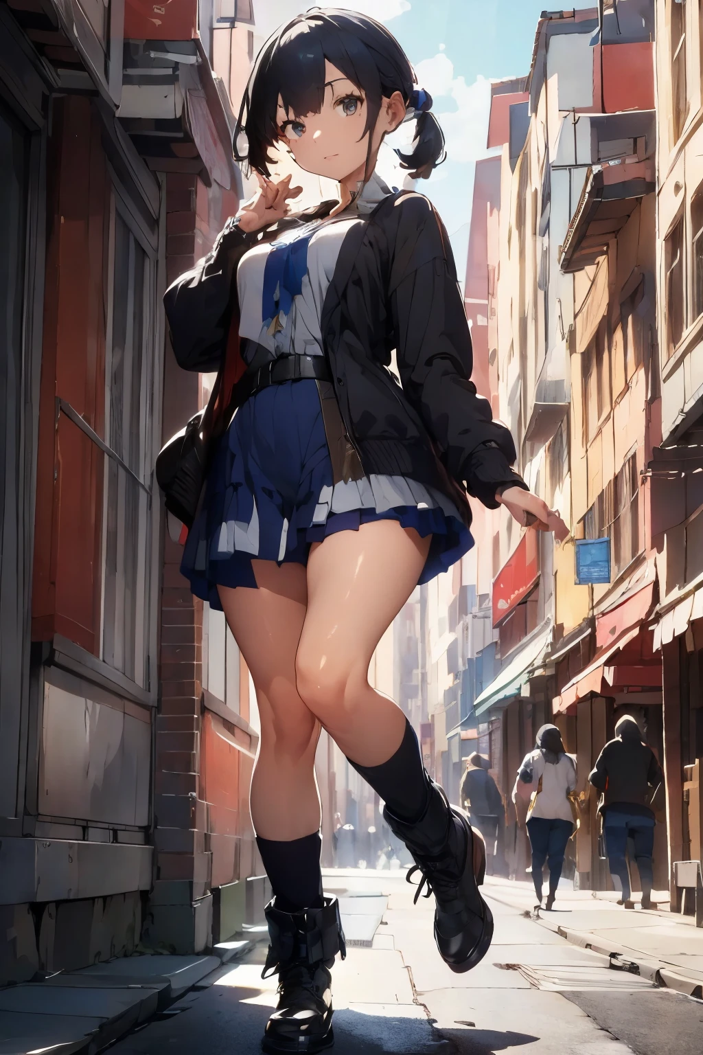 ((Highest quality)), ((masterpiece)), (detailed), Offshore, pose,