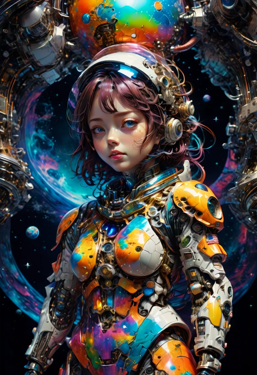 Astronaut, full body, by Tsukasa Hojo, best quality, masterpiece, very aesthetic, perfect composition, intricate details, ultra-detailed, vivid colors