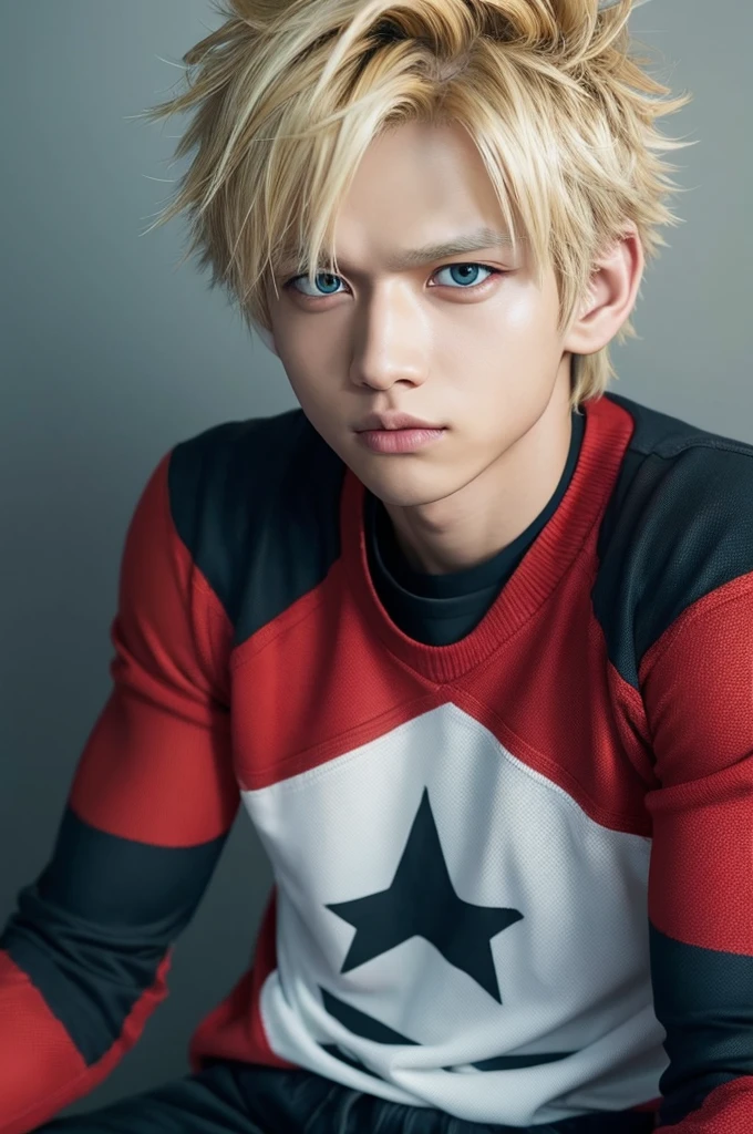 A super realistic version of Bakugo Katsuki from My Hero Academia