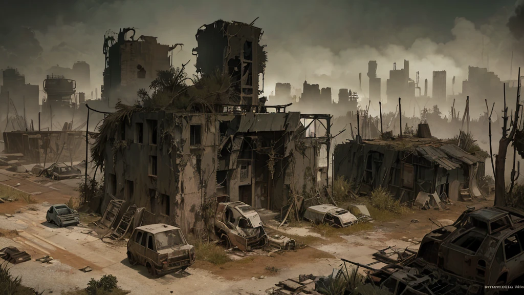 a desolate abandoned cosmodrome, crumbling concrete structures, rusted metal, overgrown vegetation, atmospheric lighting, moody tones, cinematic composition, dramatic shadows, abandoned vehicles, decaying remnants of space exploration, sense of isolation and decay, highly detailed, photorealistic, 8k, masterpiece