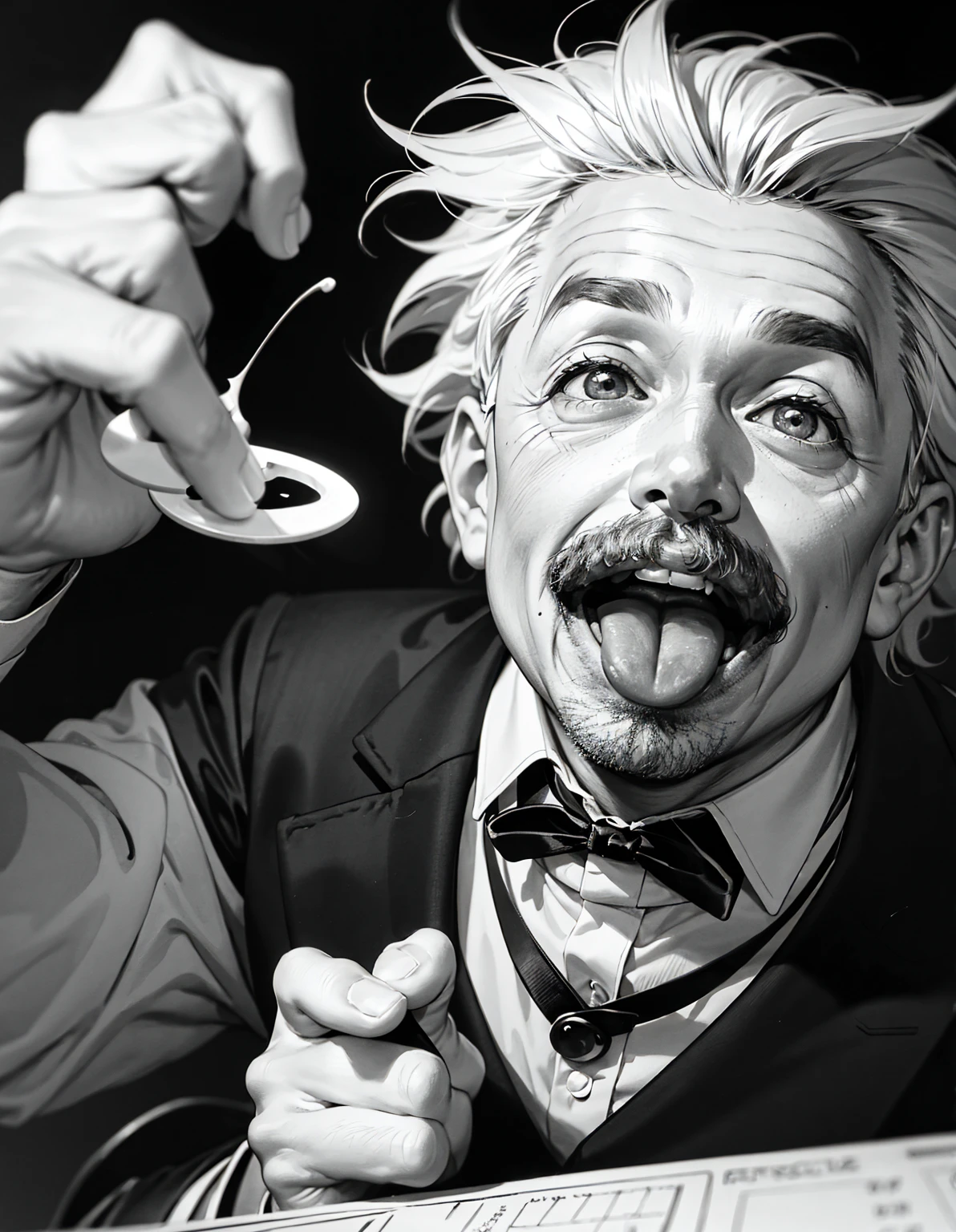 The famous black and white photo shows Einstein sticking out his tongue、It is widely known for capturing his humorous and human side.。This photo shows、This photo was taken on Einstein's 72nd birthday in 1951.、This is a stark contrast to the strict image of a scholar.。His unique sense of humor、It's all condensed into this one photo.。