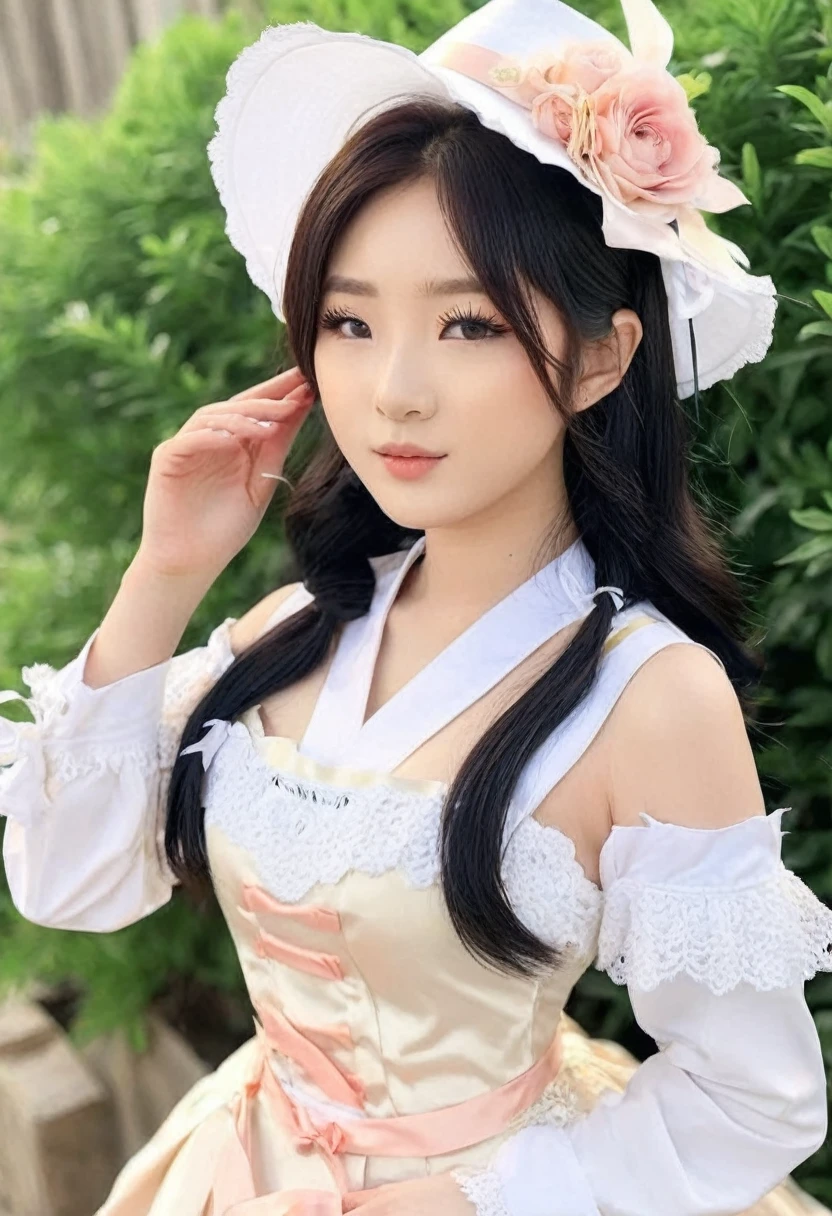 (best high quality:1.5), obra de arte, (8k), extremely detailed, (High details:1.4), Solo, ((Go Youn-jung)), (((24 year old Korean Ulzzang female))), (cosplay), BREAK, (Photo/medium)/