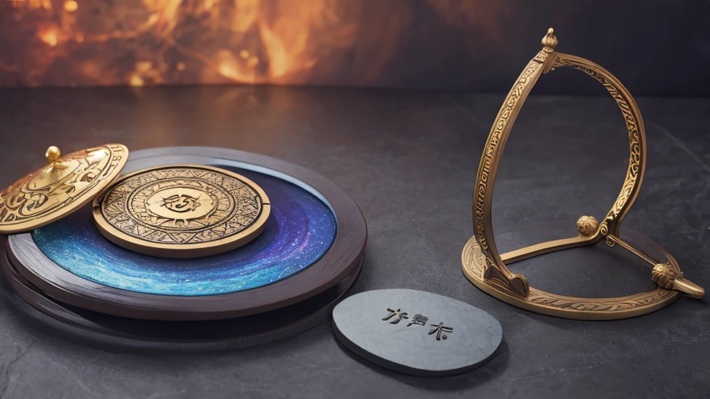 Highest quality、Story cover、Fantasy、magic circle、slate