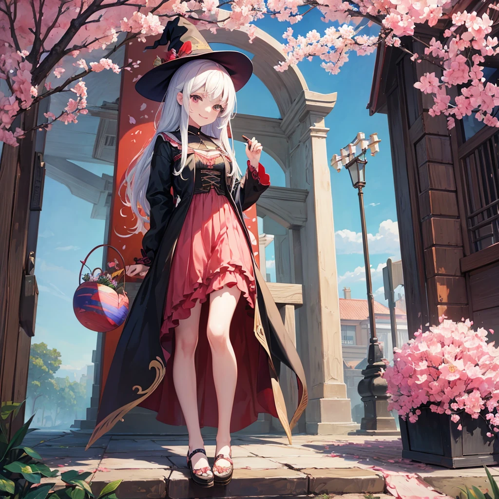 witch（Art room　Painting on canvas（cherry blossoms　　Sculpture）smile　Tower of Babel）Poster