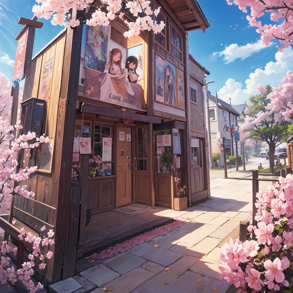 witch（Art room　Painting on canvas（cherry blossoms　　Sculpture）smile　Tower of Babel）Poster