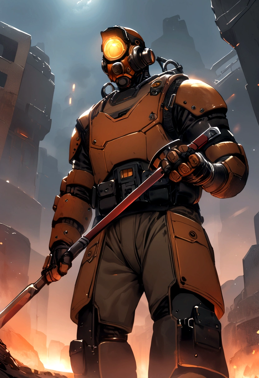 Gordon Freeman at the Citadel with crowbar in hand  